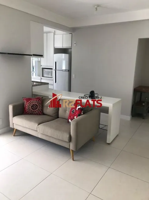 Foto 1 de Flat com 2 Quartos para alugar, 80m² em Brooklin, São Paulo