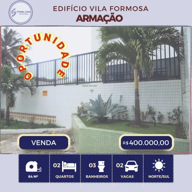 Foto 1 de Apartamento com 2 Quartos à venda, 64m² em Armação, Salvador