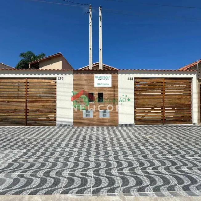 Foto 1 de Casa com 2 Quartos à venda, 63m² em Balneario Itaguai, Mongaguá