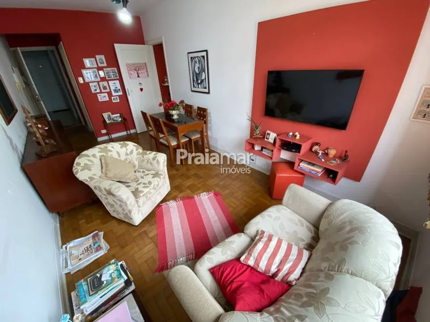 Foto 1 de Apartamento com 1 Quarto à venda, 54m² em Itararé, São Vicente