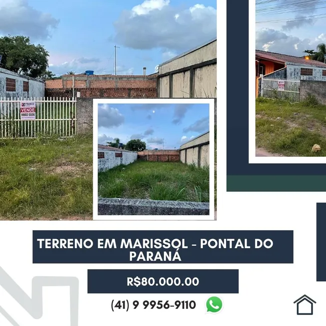 Foto 1 de Lote/Terreno à venda, 120m² em Marissol, Pontal do Paraná
