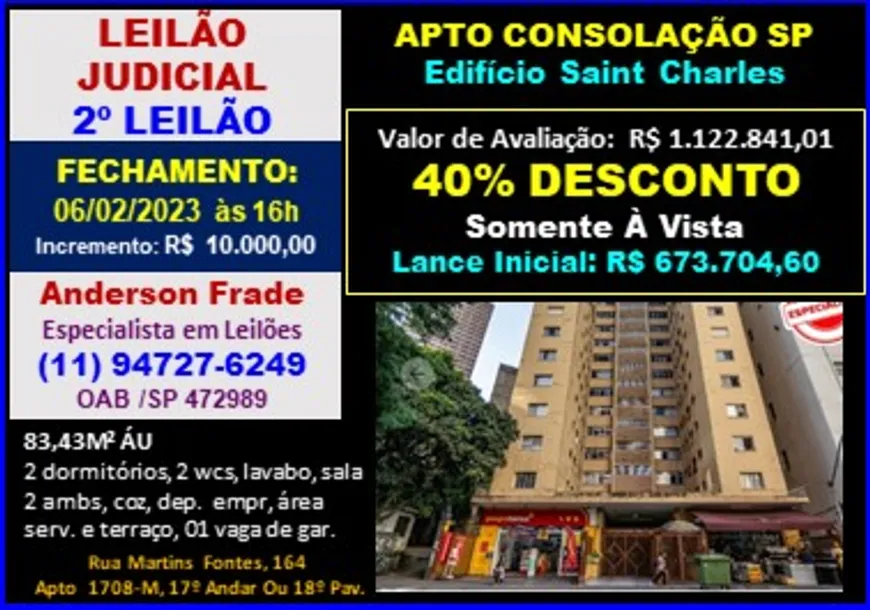 Foto 1 de Apartamento com 2 Quartos à venda, 83m² em Centro, São Paulo