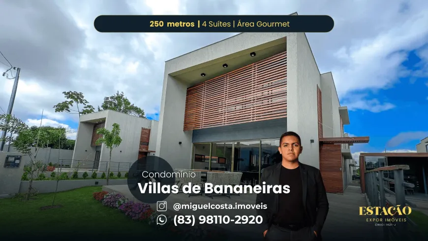 Foto 1 de Casa de Condomínio com 5 Quartos à venda, 250m² em Zona Rural, Bananeiras