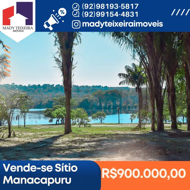 Foto 1 de Lote/Terreno com 1 Quarto à venda, 30000m² em Morada do Sol, Manacapuru