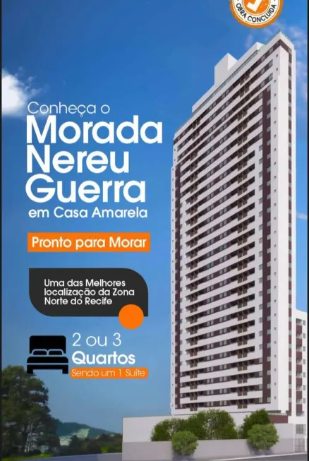 Foto 1 de Apartamento com 2 Quartos à venda, 55m² em Casa Amarela, Recife