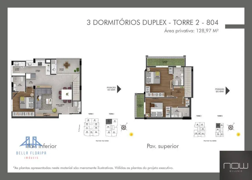 Foto 1 de Apartamento com 3 Quartos à venda, 129m² em Canto, Florianópolis