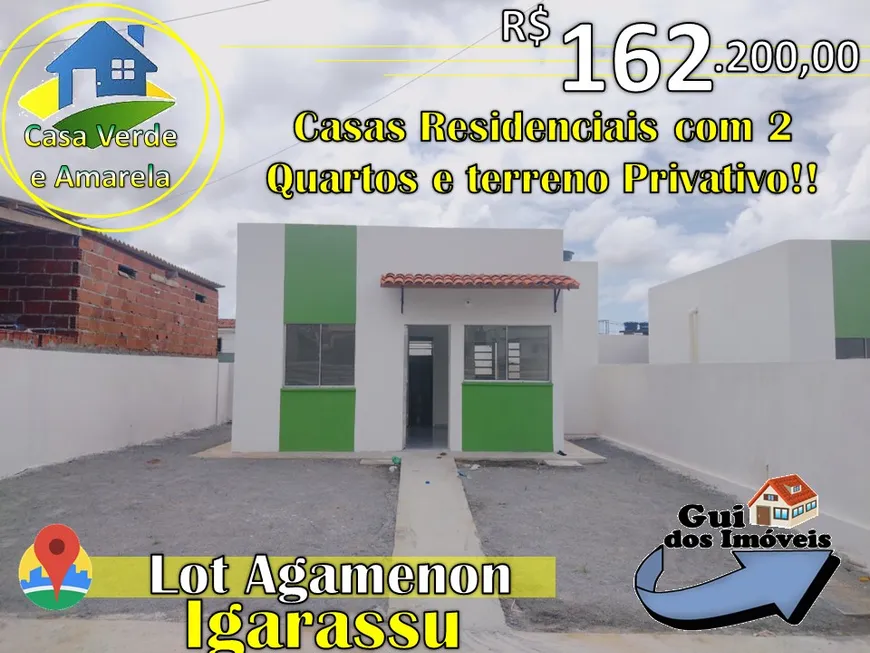 Foto 1 de Casa com 2 Quartos à venda, 47m² em Centro, Igarassu