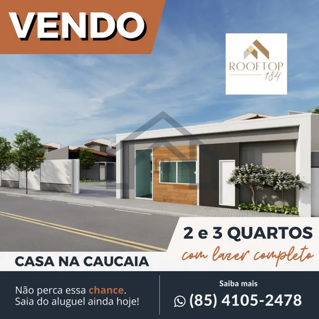 Foto 1 de Casa com 3 Quartos à venda, 61m² em Curicaca, Caucaia