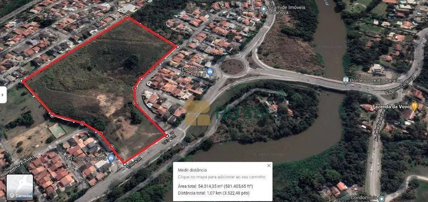 Foto 1 de Lote/Terreno à venda, 54000m² em Urbanova, São José dos Campos