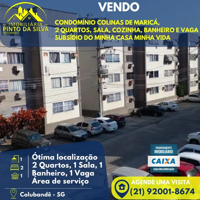 Foto 1 de Apartamento com 2 Quartos à venda, 48m² em Colubandê, São Gonçalo