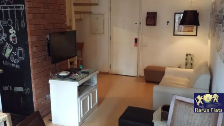 Foto 1 de Flat com 1 Quarto para alugar, 52m² em Moema, São Paulo