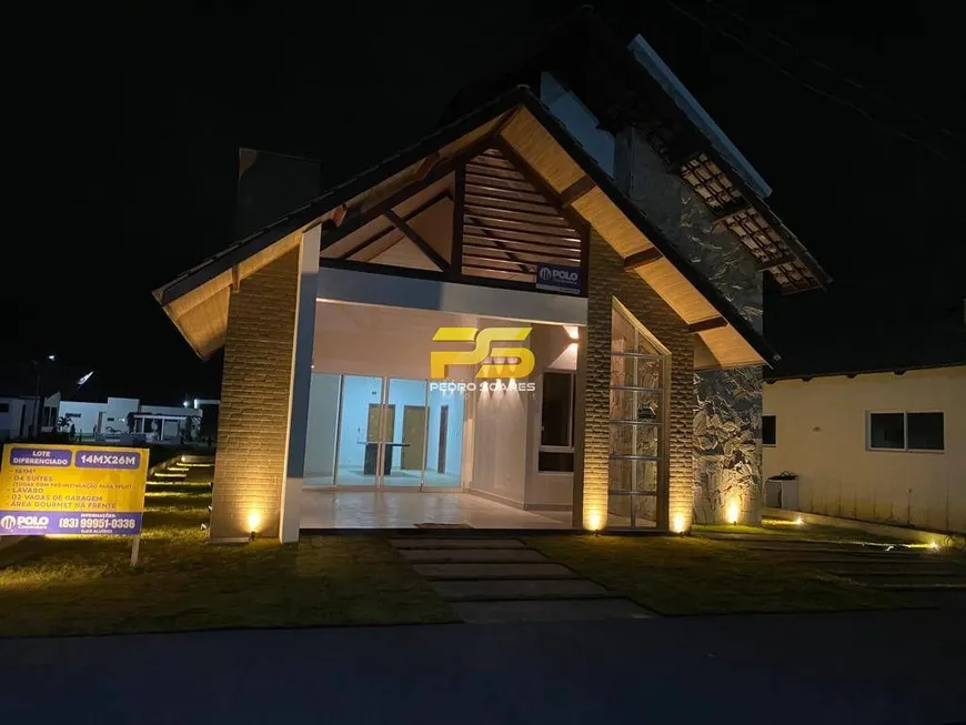 Foto 1 de Casa de Condomínio com 4 Quartos à venda, 161m² em Zona Rural, Bananeiras