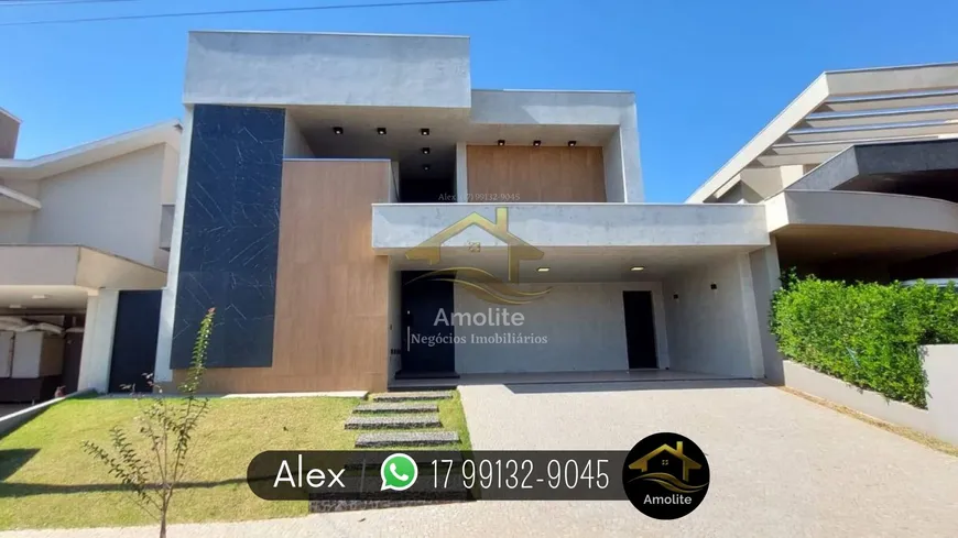 Foto 1 de Casa de Condomínio com 3 Quartos à venda, 280m² em Parque Residencial Damha VI, São José do Rio Preto