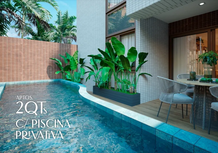 Foto 1 de Apartamento com 2 Quartos à venda, 53m² em Praia dos Carneiros, Tamandare