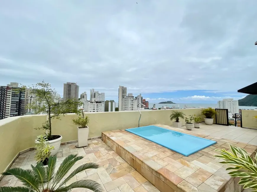Foto 1 de Cobertura com 3 Quartos para venda ou aluguel, 178m² em Praia do Tombo, Guarujá