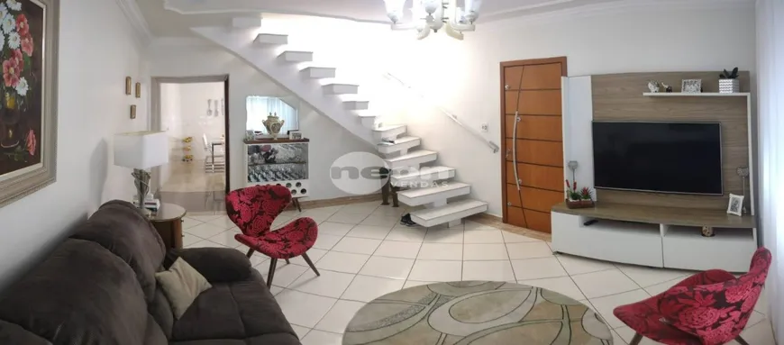 Foto 1 de Sobrado com 3 Quartos à venda, 147m² em Vila Alzira, Santo André