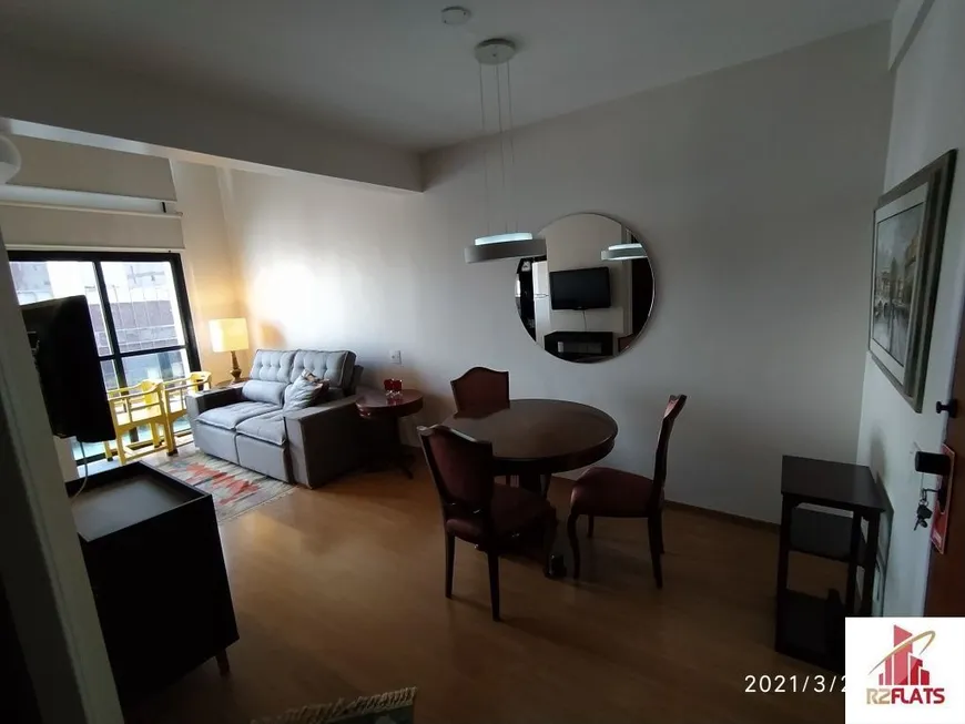 Foto 1 de Flat com 1 Quarto para alugar, 52m² em Moema, São Paulo