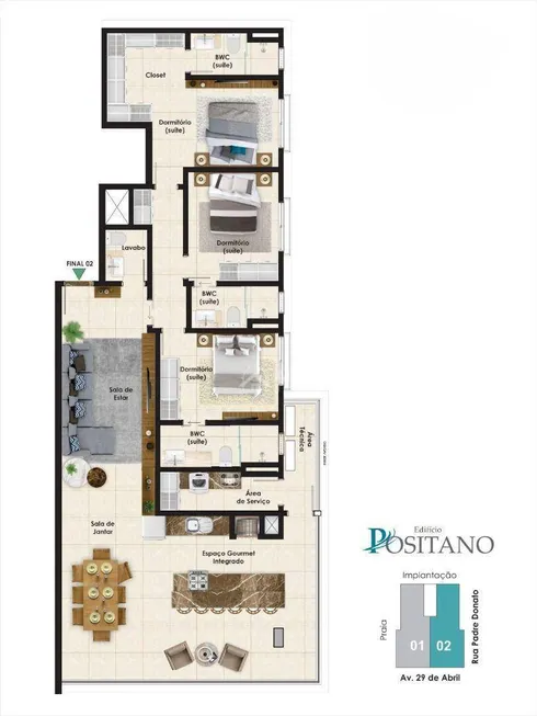 Foto 1 de Apartamento com 3 Quartos à venda, 235m² em Centro, Guaratuba