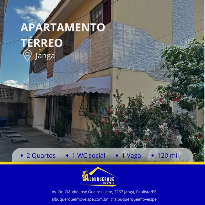 Foto 1 de Apartamento com 2 Quartos à venda, 55m² em Janga, Paulista