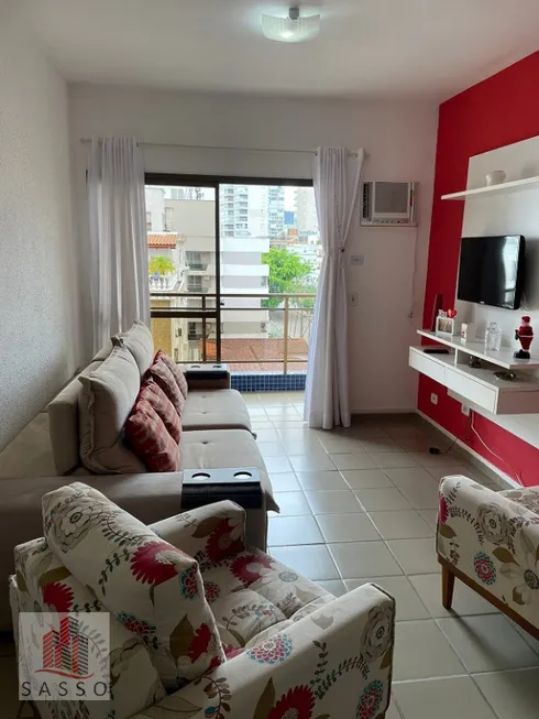 Foto 1 de Apartamento com 3 Quartos para alugar, 100m² em Loteamento Joao Batista Juliao, Guarujá