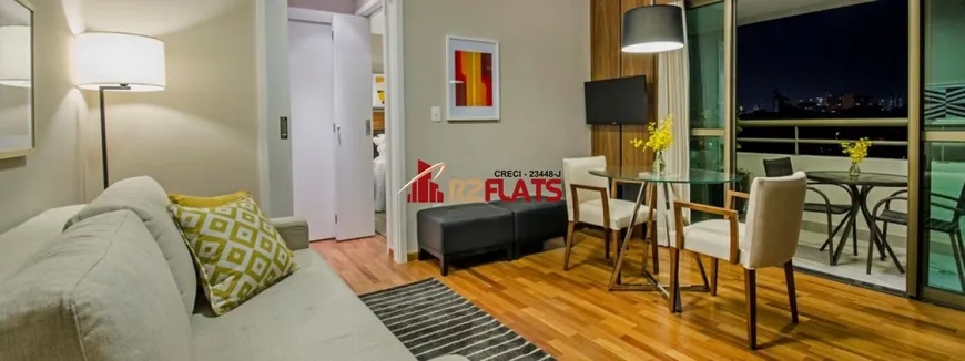 Foto 1 de Flat com 2 Quartos para alugar, 60m² em Brooklin, São Paulo