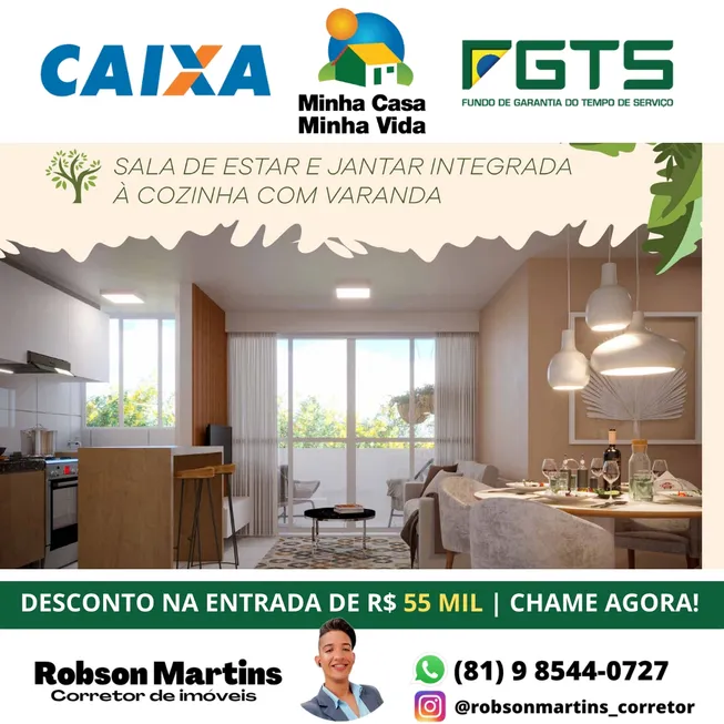 Foto 1 de Apartamento com 2 Quartos à venda, 50m² em Jaboatao, Jaboatão dos Guararapes
