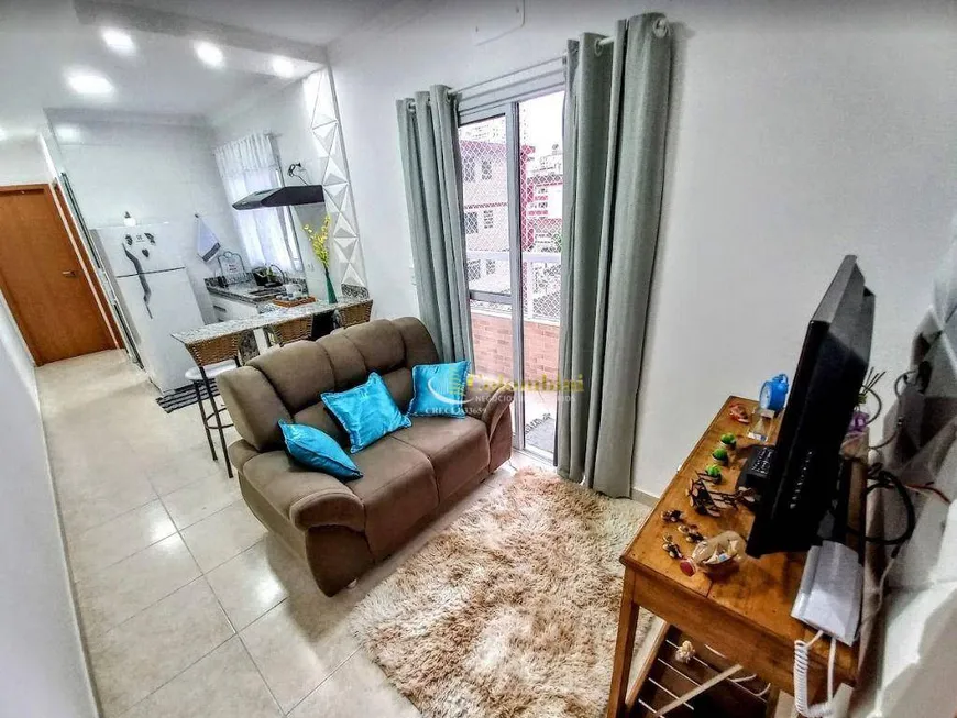 Foto 1 de Apartamento com 1 Quarto à venda, 40m² em Canto do Forte, Praia Grande