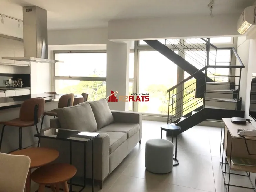 Foto 1 de Flat com 1 Quarto para alugar, 88m² em Itaim Bibi, São Paulo
