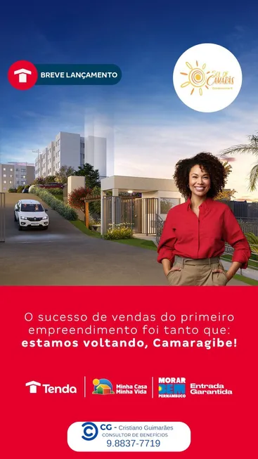 Foto 1 de Apartamento com 2 Quartos à venda, 42m² em Celeiro das Alegrias Futuras, Camaragibe