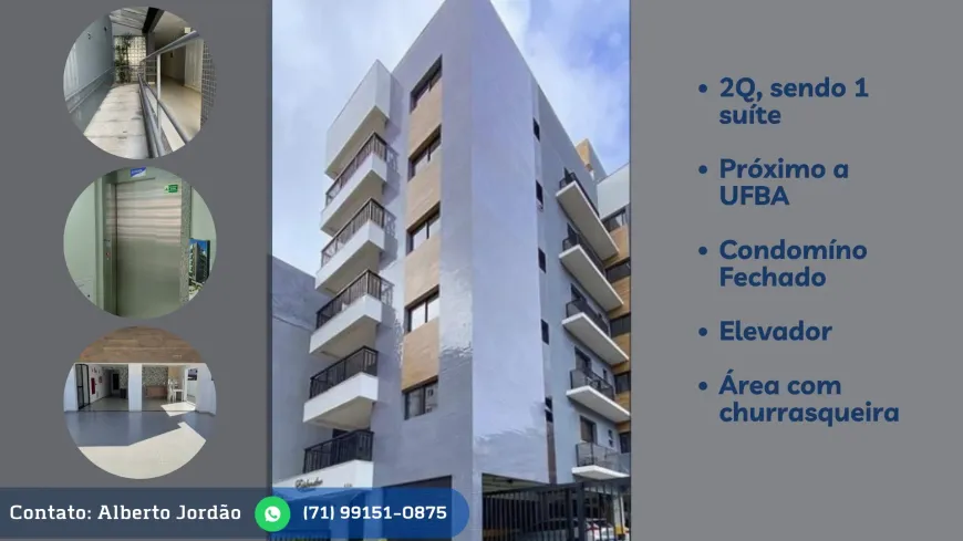 Foto 1 de Apartamento com 2 Quartos para alugar, 56m² em Federação, Salvador