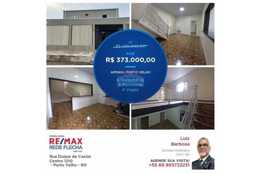 Foto 1 de Casa com 5 Quartos à venda, 275m² em Aponiã, Porto Velho