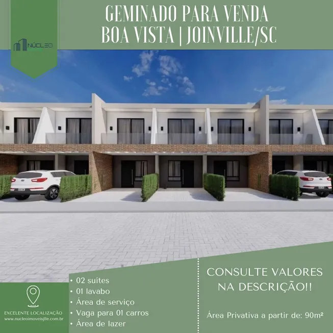 Foto 1 de Sobrado com 2 Quartos à venda, 90m² em Boa Vista, Joinville