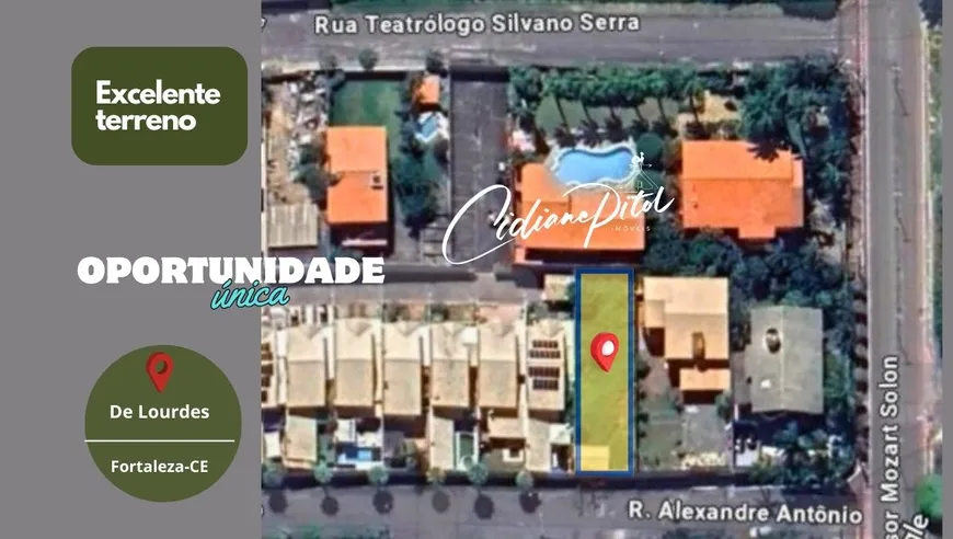 Foto 1 de Lote/Terreno com 1 Quarto à venda, 480m² em De Lourdes, Fortaleza