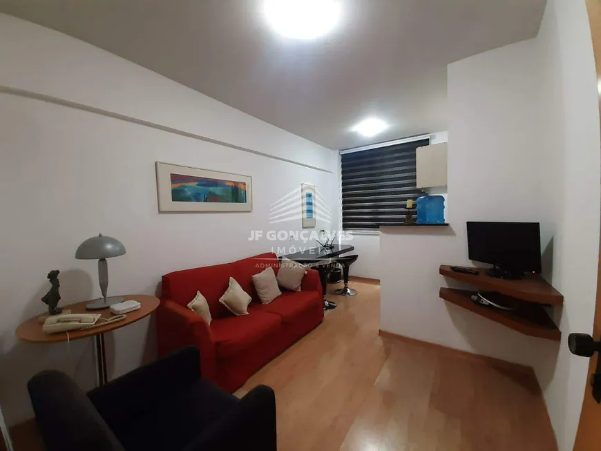 Foto 1 de Apartamento com 1 Quarto para alugar, 30m² em Funcionários, Belo Horizonte