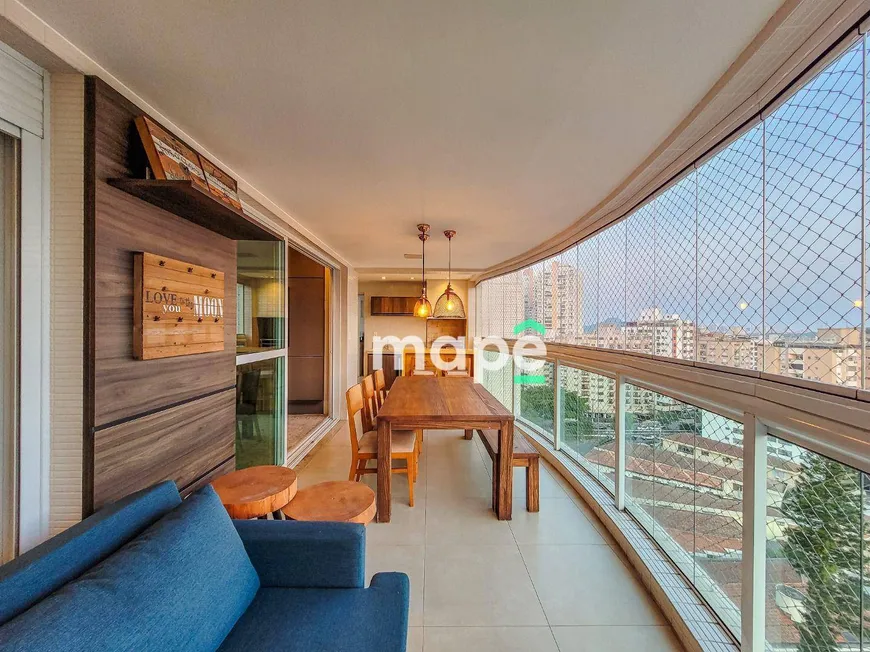 Foto 1 de Apartamento com 3 Quartos para venda ou aluguel, 165m² em Ponta da Praia, Santos