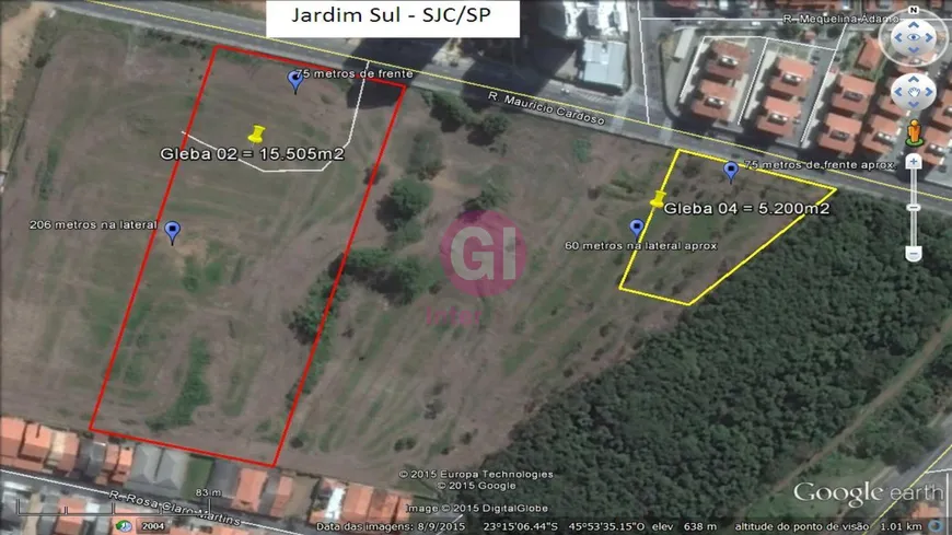 Foto 1 de Lote/Terreno à venda, 14602m² em Jardim Sul, São José dos Campos