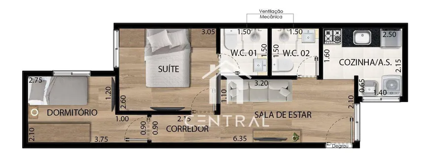 Foto 1 de Apartamento com 2 Quartos à venda, 40m² em Tucuruvi, São Paulo