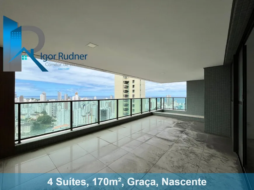 Foto 1 de Apartamento com 4 Quartos à venda, 170m² em Graça, Salvador