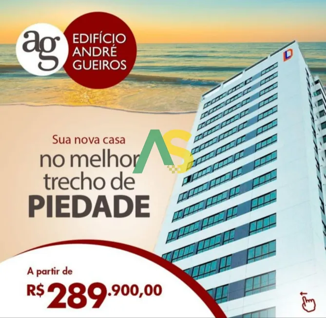 Foto 1 de Apartamento com 1 Quarto à venda, 36m² em Piedade, Jaboatão dos Guararapes