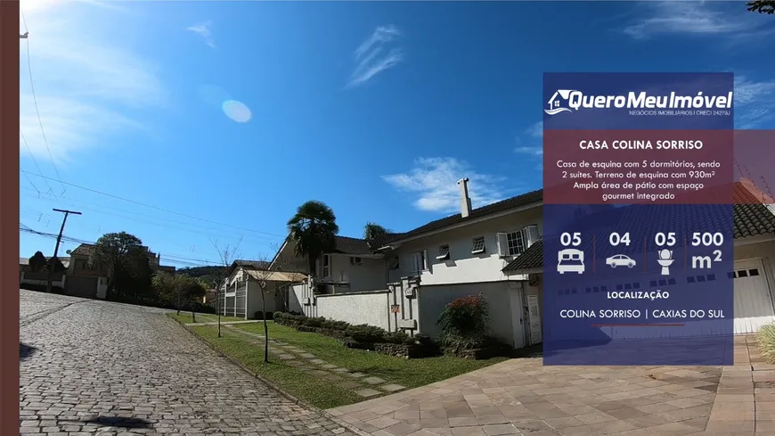 Foto 1 de Casa com 5 Quartos à venda, 500m² em Colina Sorriso, Caxias do Sul