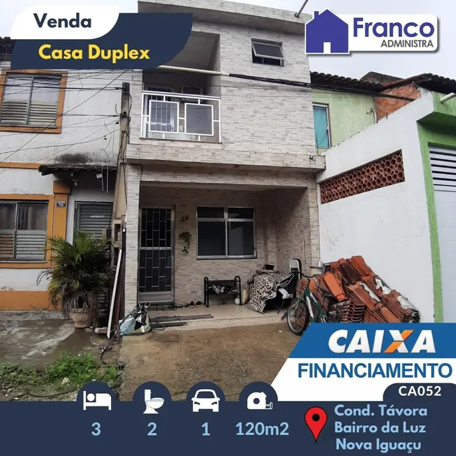 Foto 1 de Casa com 3 Quartos à venda, 120m² em Ouro Verde, Nova Iguaçu