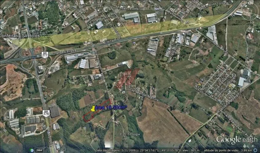 Foto 1 de Lote/Terreno à venda, 19500m² em Arujá, São José dos Pinhais