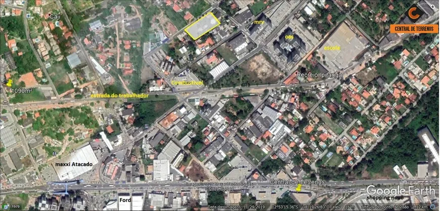 Foto 1 de Lote/Terreno à venda, 3525m² em Recreio Ipitanga, Lauro de Freitas