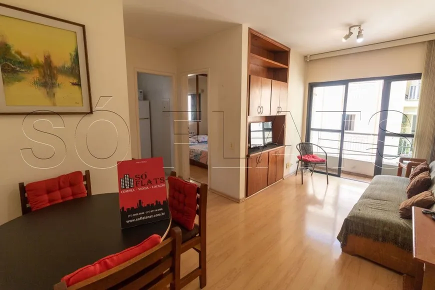 Foto 1 de Flat com 1 Quarto para alugar, 35m² em Jardim Paulista, São Paulo