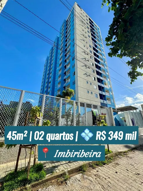 Foto 1 de Apartamento com 2 Quartos para venda ou aluguel, 45m² em Imbiribeira, Recife
