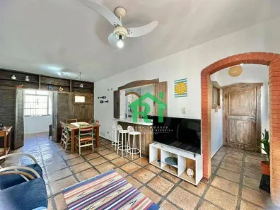 Apartamento com 2 Quartos para alugar, 95m² no Pitangueiras, Guarujá
