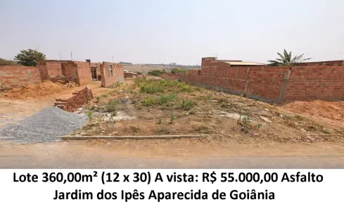 Lote/Terreno à venda, 360m² no Jardim Ipê, Aparecida de Goiânia