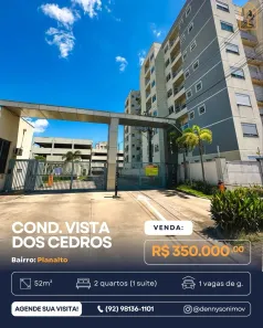 Apartamento com 2 Quartos à venda, 52m² no Planalto, Manaus