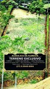 Lote/Terreno à venda, 2065m² no Aracê, Domingos Martins