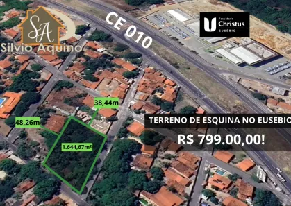 Lote/Terreno à venda, 1644m² no Coaçu, Eusébio